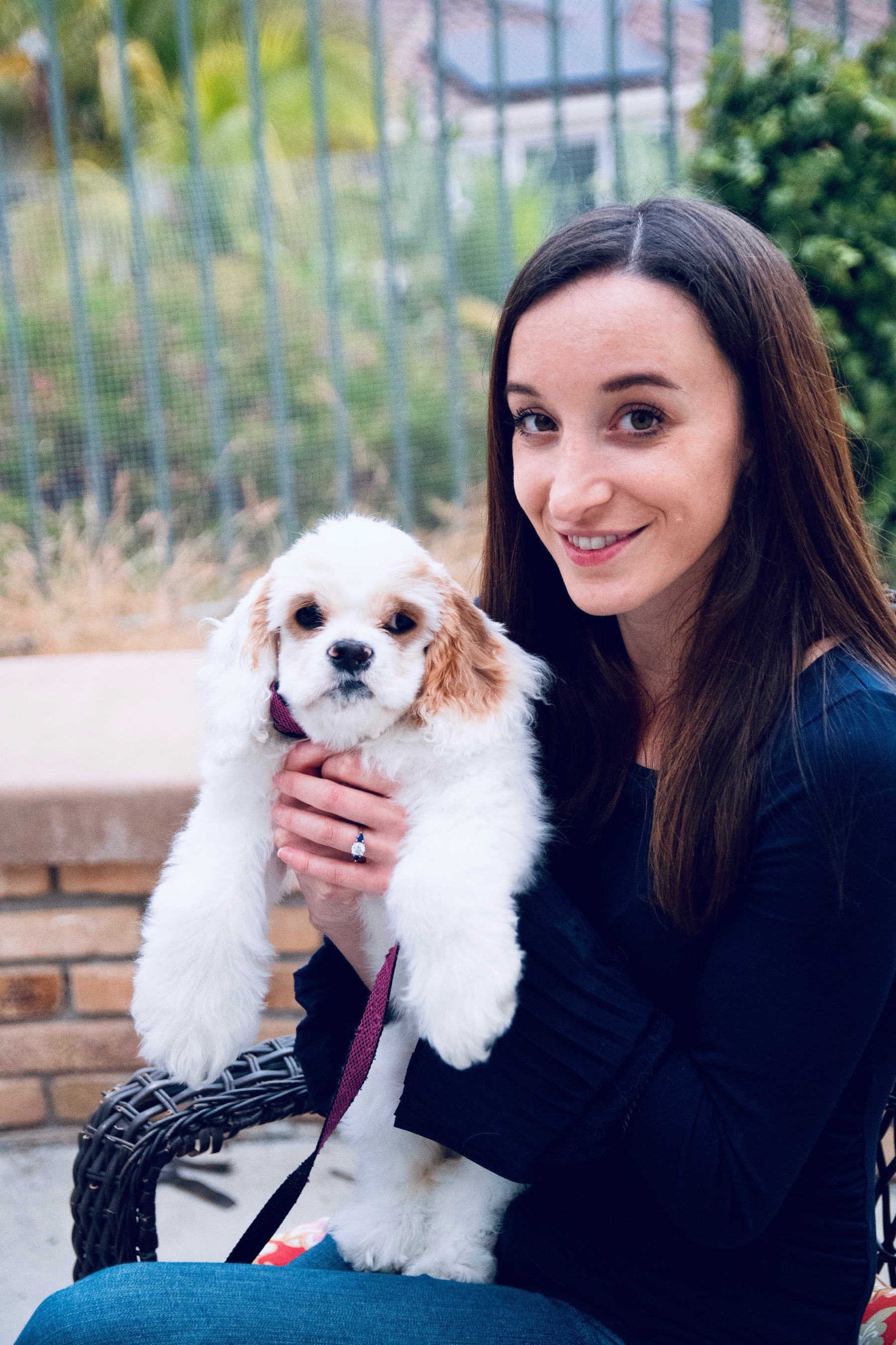 Magali Domingue, CPA, with her puppy